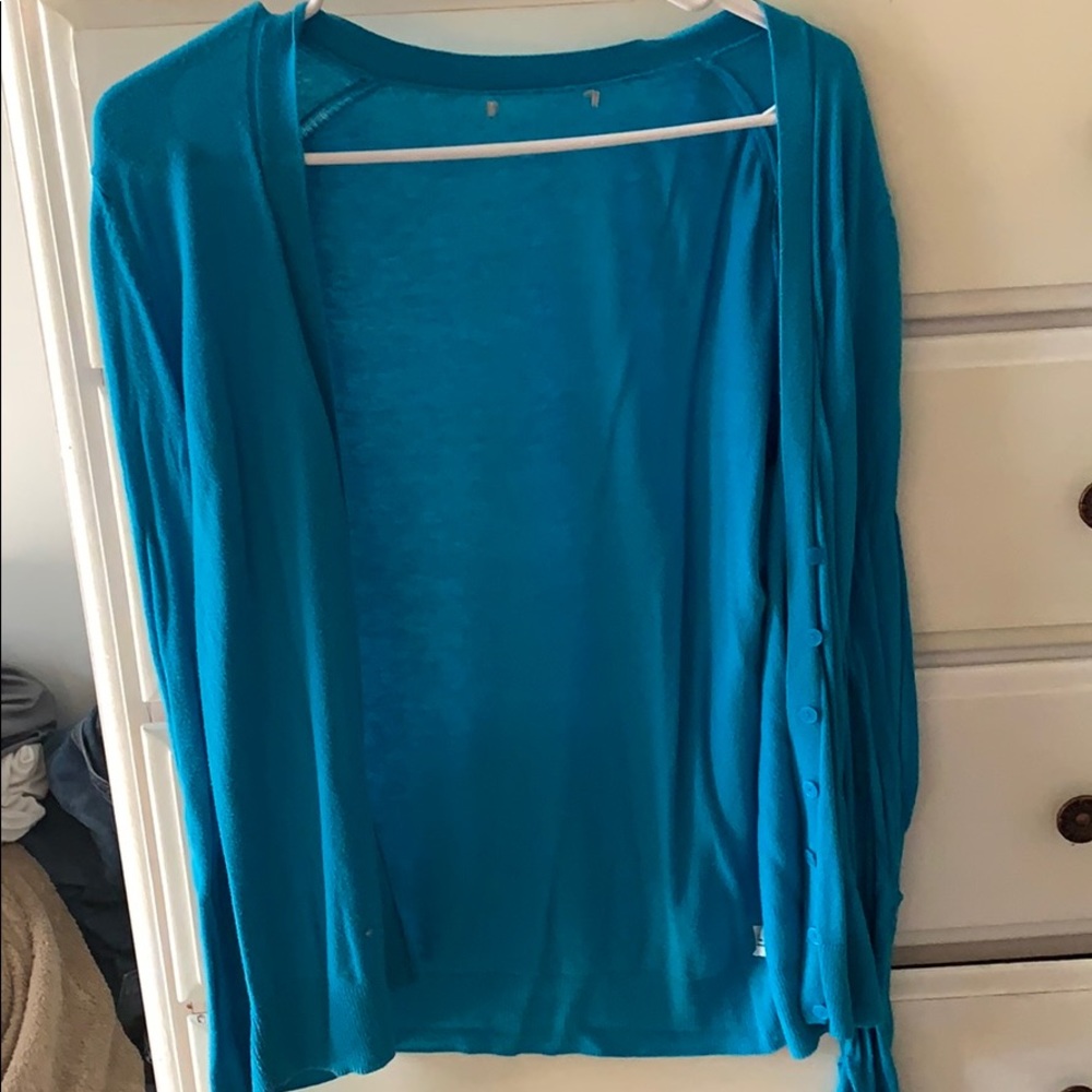 Woman’s Blue Cardigan